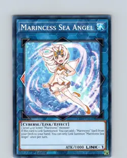 Yu-Gi-Oh TCG Marincess Sea Angel LED9-EN040 1st Edition Common Card NM - Image 1