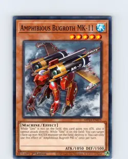 Yu-Gi-Oh TCG Amphibious Bugroth MK-11 MP23-EN075 1st Edition Common Card NM - Image 1