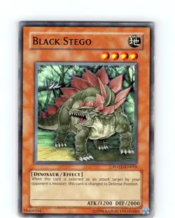 Yu-Gi-Oh TCG Black Stego POTD-EN019 Unlimited Common Card LP-NM - Image 1