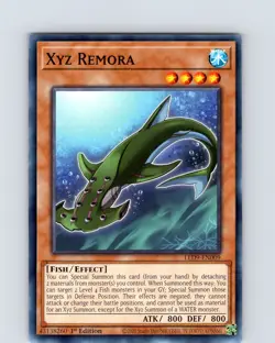 Yu-Gi-Oh TCG XYZ Remora LED9-EN009 1st Edition Common Card NM - Image 1