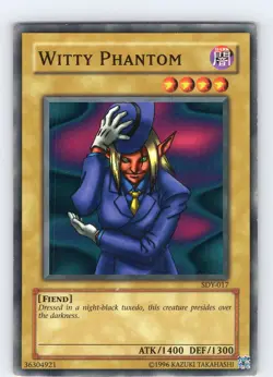 Yu-Gi-Oh TCG Witty Phantom SDY-017 Unlimited Regular Common Card LP-NM - Image 1