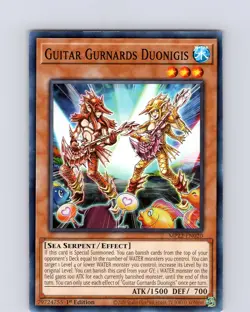 Yu-Gi-Oh Guitar Gurnards Duonigis MP22-EN020 1st Edition Common Card NM - Image 1