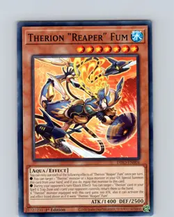 Yu-Gi-Oh Therion "Reaper" Fum DIFO-EN004 1st Edition Regular Common Card NM - Image 1