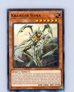 Yu-Gi-Oh TCG Krawler Soma POTE-EN029 1st Edition Common Card NM - Image 1