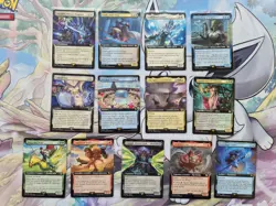 Magic the Gathering Final Fantasy Extended Art Card Bundle x13 - Image 1