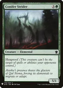 Conifer Strider 179 PLST DTK MTG Green Elemental Hexproof Tang Common 2015 EN - Image 1