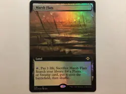 MTG Modern Horizons 2 MARSH FLATS Extended Art Foil NM (0058BIN) Graded Power - Image 1