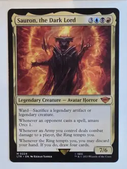 MTG - Sauron, the Dark Lord - Lord of the Rings: Tales of Middle Earth - NM - Image 1