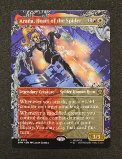 Arana, Heart of the Spider (Borderless) [Marvel's Spider-Man] MTG - Image 1