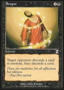 Stupor - Medium Play MTG Time Spiral Time Shifted - Image 1