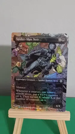 2025 Marvel's Magic The Gathering MTG U 0204 Spider-Man Noir Foil Borderless - Image 1