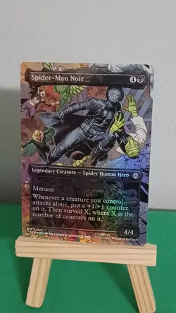 2025 Marvel's Magic The Gathering MTG U 0204 Spider-Man Noir Foil Borderless - Image 2