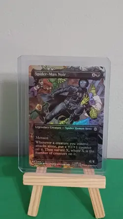 2025 Marvel's Magic The Gathering MTG U 0204 Spider-Man Noir Foil Borderless - Image 5