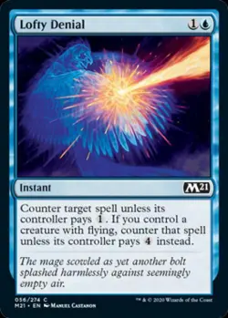 Lofty Denial - Light Play MTG Magic 2021 Core Set - Image 1