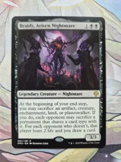 Braids, Arisen Nigbhtmare 084/281 Rare Non Foil Dominaria United MTG Near Mint - Image 1