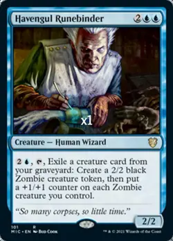 MTG Commander: Innistrad: Midnight Hunt MIC Havengul Runebinder MINT - Image 1