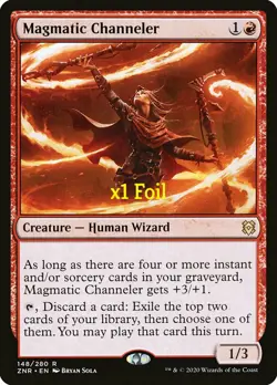 MTG Foil Zendikar Rising ZNR Magmatic Channeler MINT - Image 1