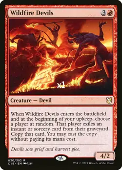 MTG Commander 2019 C19 Wildfire Devils MINT - Image 1