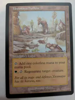TWO MtG Urza's Destiny NM Yavimaya Hollow Magic Vintage NEAR MINT - Image 2