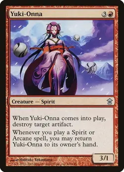 Yuki-Onna 1x FOIL SOK MTG Saviors of Kamigawa Uncommon MINT red - Image 1