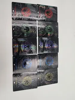 Phyrexia All Will Be One Oil Slick Land Set, 10 MTG Lands - Image 1