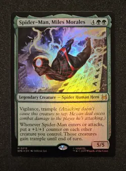 Spider-man, Miles Morales Mtg Legal-Eternal Mythic 0018 Foil - Image 1