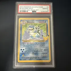 2021 Pokemon Celebrations Blastoise Holo Classic Collection Base Set #2 PSA 10 - Image 1
