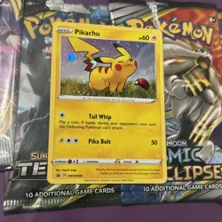 Pikachu SWSH039 Cosmos Holo Pokemon TCG Black Star Promo NM - Image 1