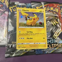 Pikachu SWSH039 Cosmos Holo Pokemon TCG Black Star Promo NM - Image 2