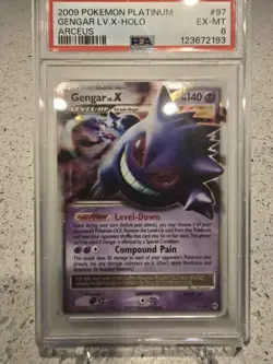 2009 Pokemon Platinum Arceus Gengar LV x Holo #97/99 PSA 6 EX-MT - Image 1