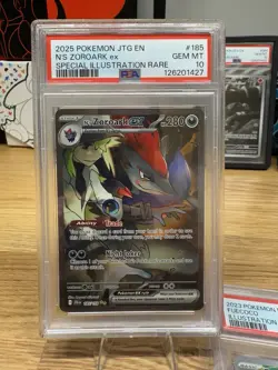 PSA 10 N's Zoroark Pokemon Journey Together 185 English - Image 1