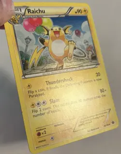 Raichu 40/99 Cosmos Holo Next Destinies Pokemon TCG LP - Image 4
