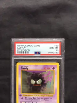Pokemon Cards: Base Set 1st Edition Common: Gastly 50/102 PSA 10 - Image 3