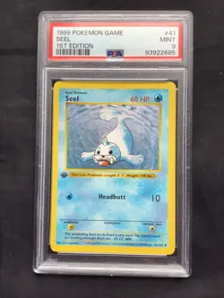 Pokemon Cards: Base Set 1st Edition Uncommon: Seel 41/102 PSA 9 - Image 2