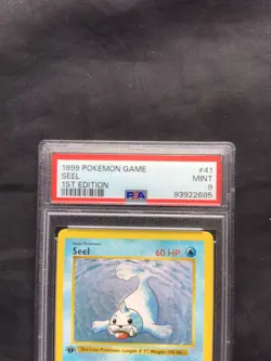 Pokemon Cards: Base Set 1st Edition Uncommon: Seel 41/102 PSA 9 - Image 3
