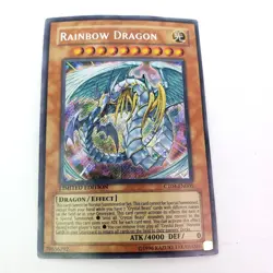 Yugioh 1996 Rainbow Dragon Limited Edition Card Trading Card Game CT04-EN005 - Image 1