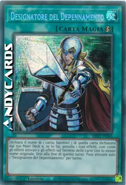 DESIGNATORE DEL DEPENNAMENTO • Segreta Prismatica • MP22 IT265 • 1Ed • Yugioh! - Image 1