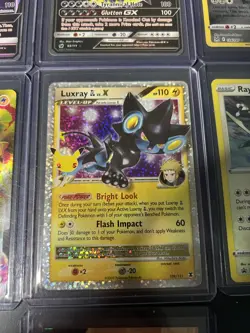 Pokemon 7 Card Lot Naganadel Guzzlord Radiant Steelix Pikachu VMax Luxray EX - Image 4