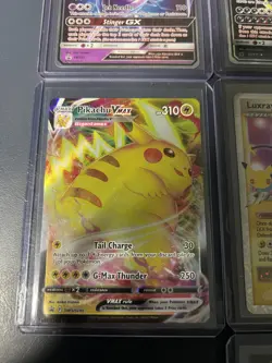 Pokemon 7 Card Lot Naganadel Guzzlord Radiant Steelix Pikachu VMax Luxray EX - Image 5