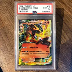 2014 PSA 10 HOLO Charizard EX Flashfire XY #12 Pokemon Card - Image 1