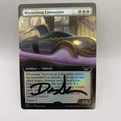 Mysterious Limousine Card Signed By Dan Scott MTG Artist Proof - Image 1