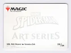 Silk, Web Weaver Art Card, Art Series 39/54 MTG Marvel's Spider-Man (AASPM) - Image 2