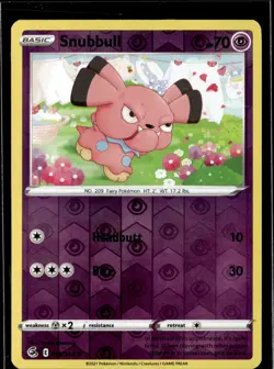 Pokemon Snubbull 115/264 Fusion Strike Reverse Holo Common 3 Card Lot - Image 1
