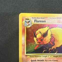 *No Symbol Error* Pokemon TCG English NM Flareon 3/64 Jungle Holo Rare Card - Image 2