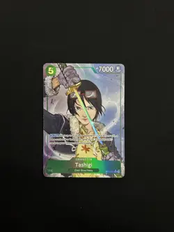 One Piece Tashigi Card Alt OP12-031 Green Rare Zoro Deck TCG English East Blue - Image 1