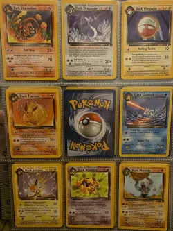 48× Pokemon Cards - Team Rocket Near Complete Common/Uncommon Set + 2 Rares - Image 1