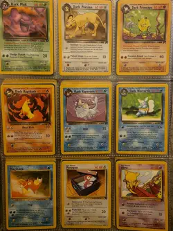 48× Pokemon Cards - Team Rocket Near Complete Common/Uncommon Set + 2 Rares - Image 2