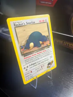Pokemon TCG Rocket's Snorlax 033/132 Gym Heroes Rare Card - Image 3