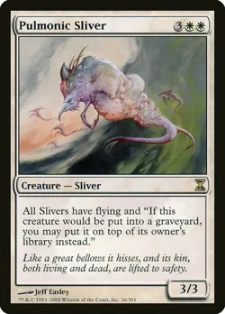 Pulmonic Sliver Time Spiral PLD White Rare MAGIC THE GATHERING CARD ABUGames - Image 1