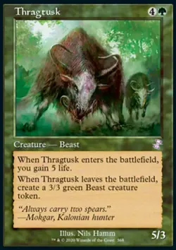 Magic the Gathering MTG Thragtusk (368) Time Spiral Remastered LP - Image 1